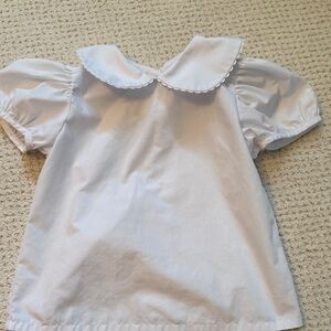 Classic Whimsy Peter Pan Collar White Shirt 4T